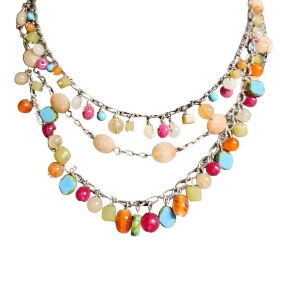 Vintage Carnival Cascade Dangle Necklace - Picture 9 of 12